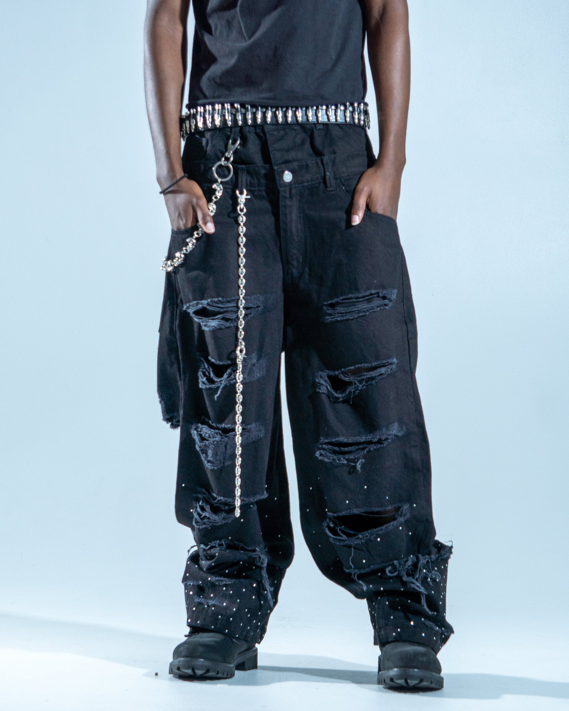 Denim In Distress Black